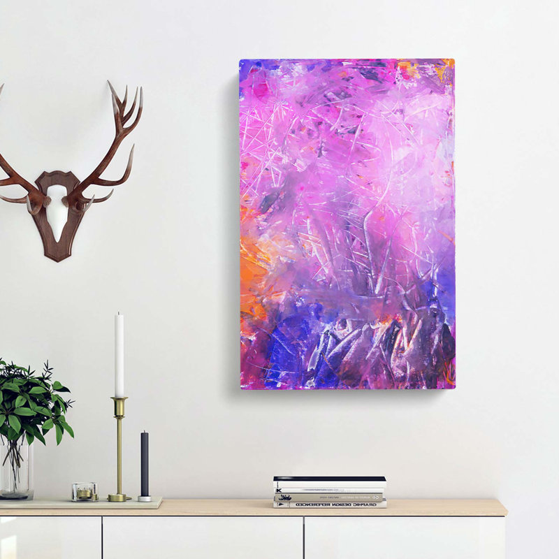 Moving Paint In Abstract - Wrapped Canvas, 60cm H x 40cm W x 3cm D