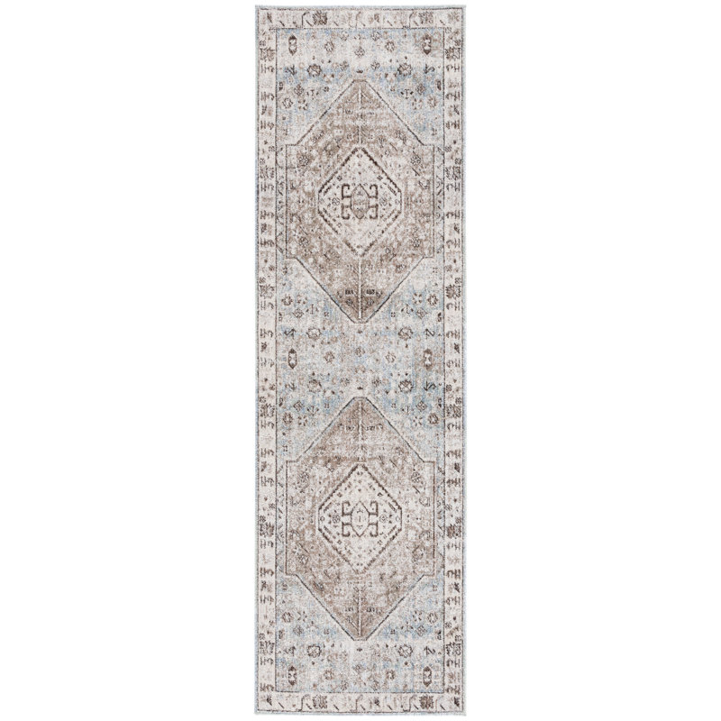 Luxanna Antique Patina Performance Oriental Rug, Runner 2'4" x 8'