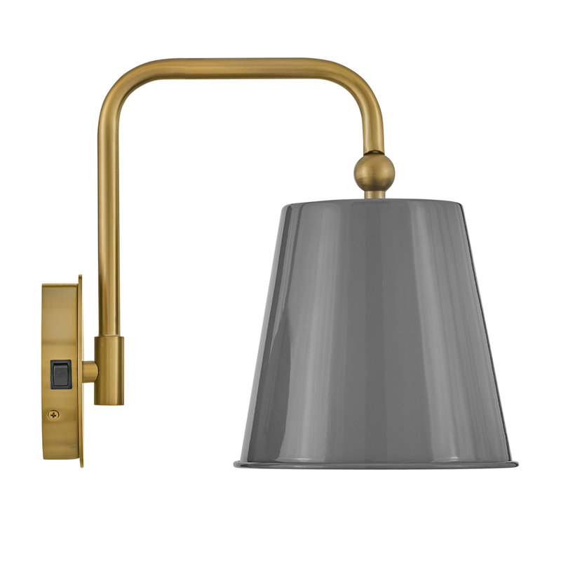 Timeless Articulating Single Light Wall Sconce, French Gray, Gray