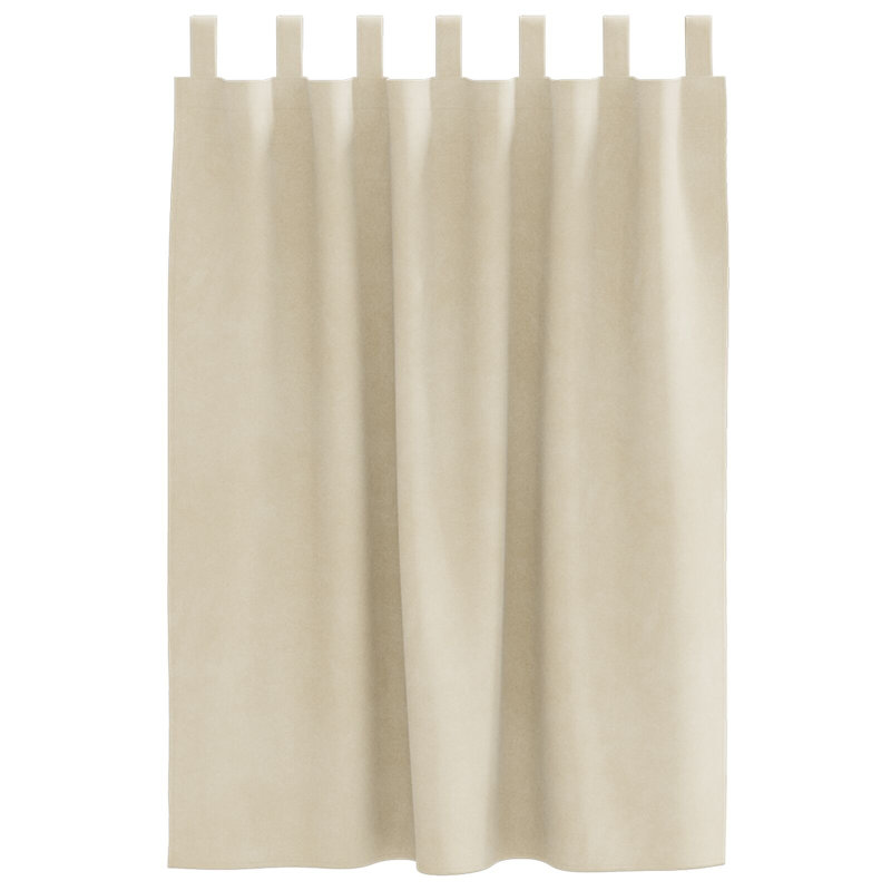 Curtains Polyester 140 Cm Decorative Inlays, Cream, 140cm Width x 140cm Drop
