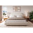 Modern Bedroom Platform Bed with Arched Headboard,  Performance fabric-123084278-94602567