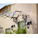 Palram - Canopia Lily Polycarbonate Clear Stationary Dome Door and Window Awning