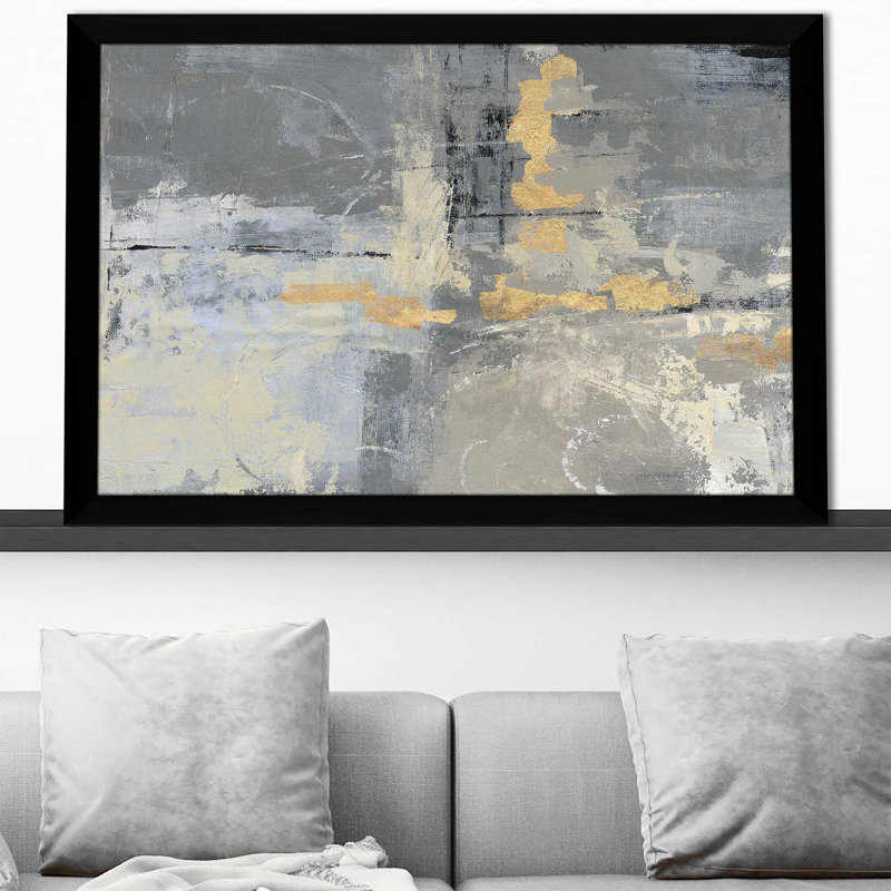 Missing You Crop - Peinture, Cadre noir, H 27,5 po x l 39,5 po x P 0,75 po