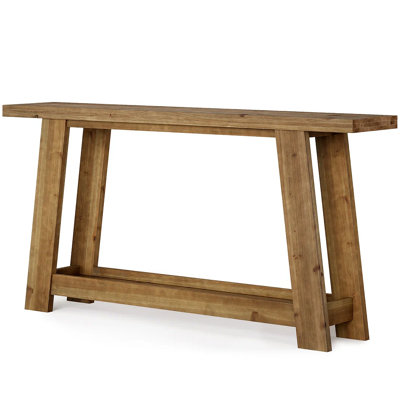 Narrow Sofa Table,Two-Tier Console Table,Wooden Entryway Table