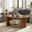 Pedestal Coffee Table with Storage