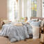 Ensemble de housse de couette 100% coton lavé MooMee Gingham-121465078-121504781