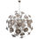 Lustre géométrique en nickel poli à 16 lumières Murana