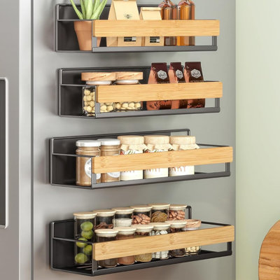 4 Pack Magnetic Spice Rack Organizer