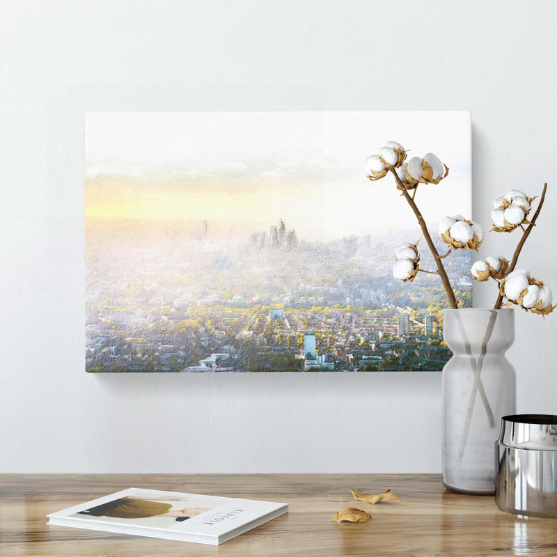 London Skyline In The Summer - Wrapped Canvas, 50cm H x 76cm W x 3cm D