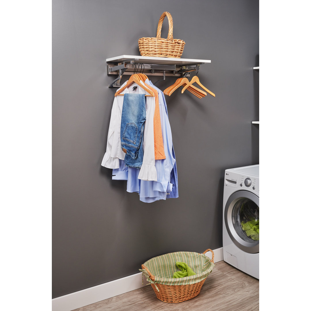 Laundry Wood Wall Mounted Laundry Room Organizer Arrange a Space