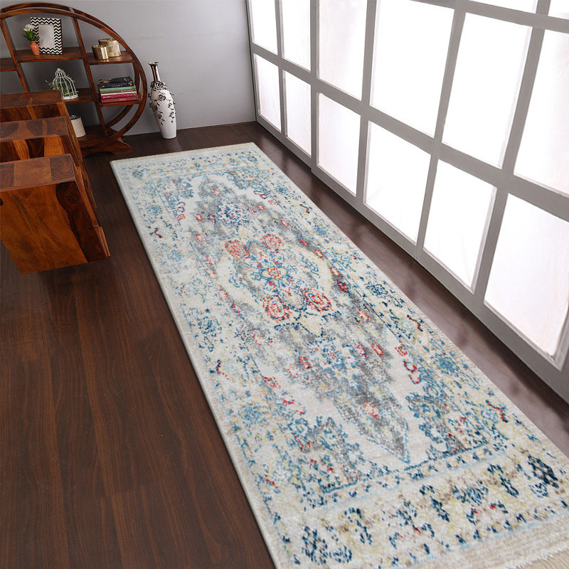 Crayton Machine Made Polyester Area Rugs - Multicolor, Oriental Design, Low Pile Machine Made Area Rugs for Living Room, Bed Room