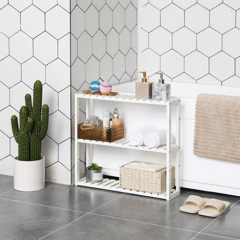 Bamboo Freestanding Bathroom Shelves