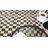 Abani Rugs Tinina Collection VEN100A Washable Checkered Brown & Cream Area Rug-424155134