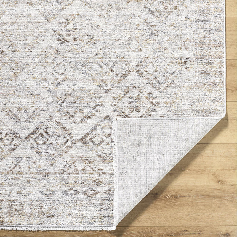 Tapis traditionnel tissé à la machine Alay, Rectangle 5 pi 3 po x 7 pi