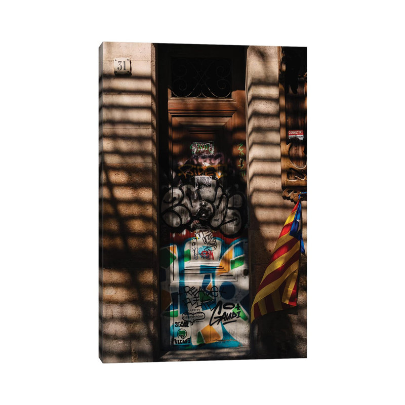 Barcelona Shadows by Bethany Young - Print on Canvas, 66.04cm H x 45.72cm W x 1.91cm D, Wrapped Canvas