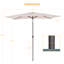 Parasol de marché rectangulaire 120 po x 78 po Dopico-2026650503