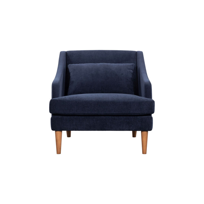 Fauteuil Lado, Mélange de polyester bleu marine