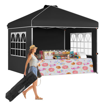 10'' W x 10'' D Aluminum Pop-Up Canopy