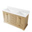 Meuble-lavabo sur pied l 60 po x H 34,2 po avec comptoir en marbre de culture blanc et lavabo, chêne-882765246-886710579-886710604