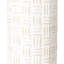 Ensemble de 3 vases de plancher en acier inoxydable blanc Laboy