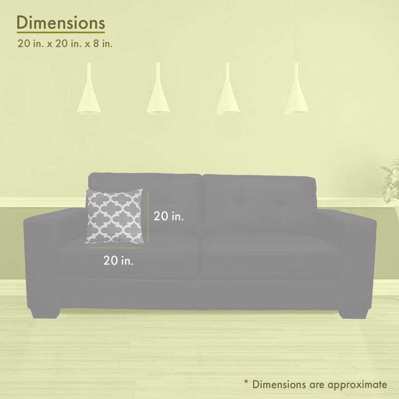 Coussin Trellis, H 20 po x l 8 po
