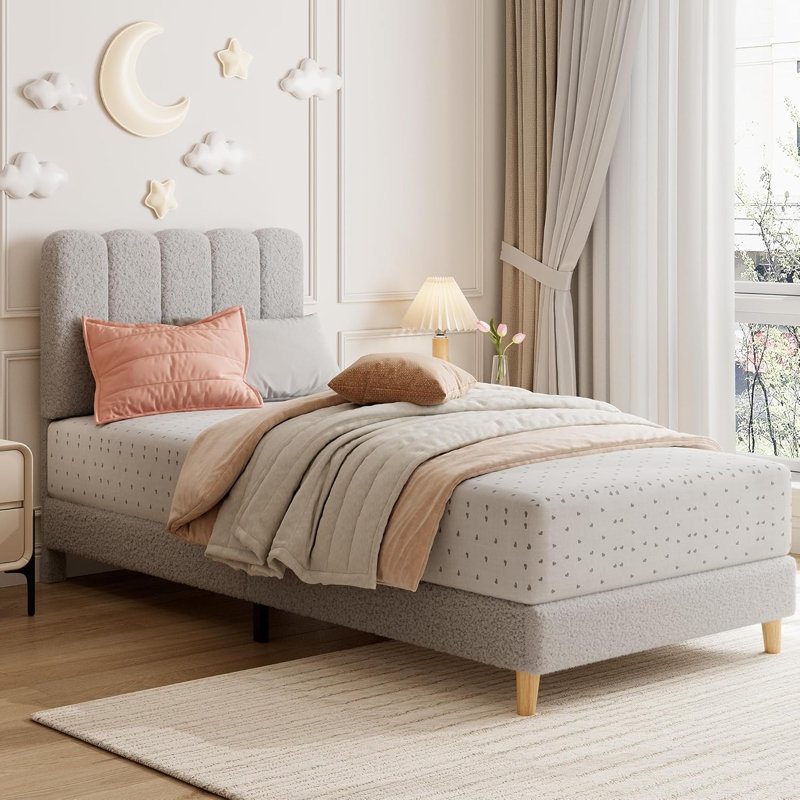 Base de lit plateforme Wave, Twin XL, Grey