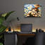 Art mural en verre épique «Some Day Sharecropper 1» par Janie McGee, 16 po x 12 po