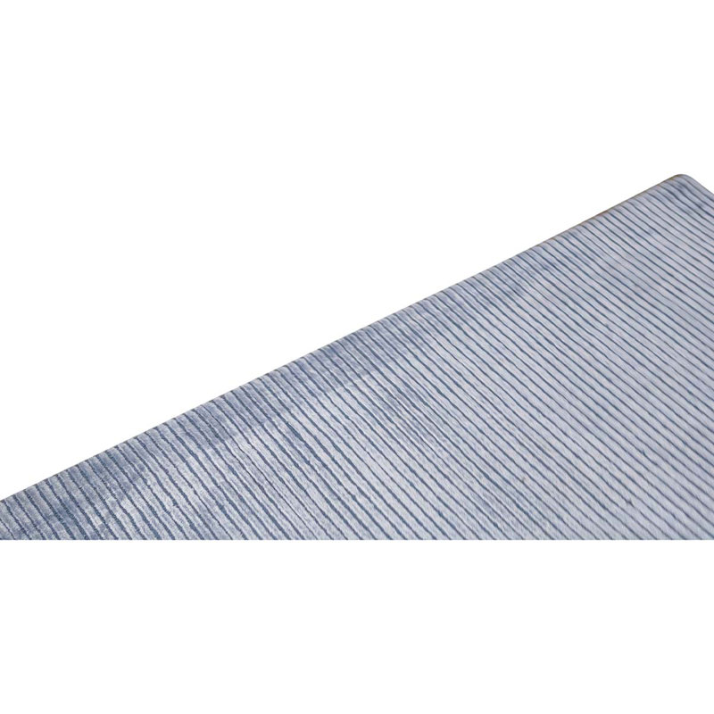 Hand Woven Wool Striped Area Rug, Rectangle 3' x 5'