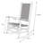 Canaan Hardwood Rocking Chair with Weather-Resistant Woven Wicker Back-435519878