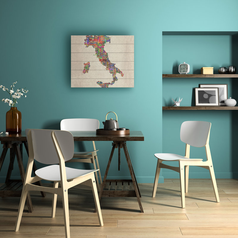 «Italie II» par Michael Tompsett, impression, H 18 po x l 22 po x P 0,5 po, Latte en bois