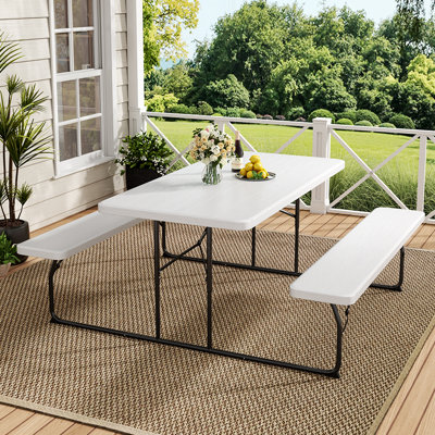 Rectangular 6 - Person 180Cm L Outdoor Table Set