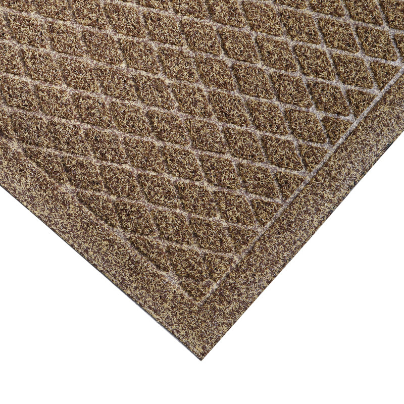 Geometric Outdoor Doormat, Brown