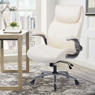 Modern Upholstered Swivel Office Chair