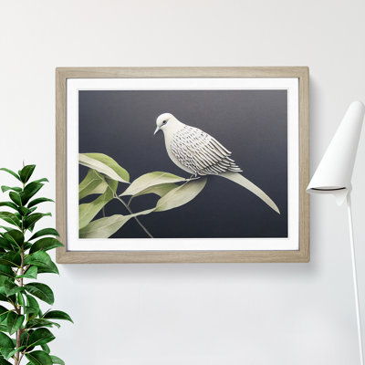 Classic Dove Bird - Framed Print
