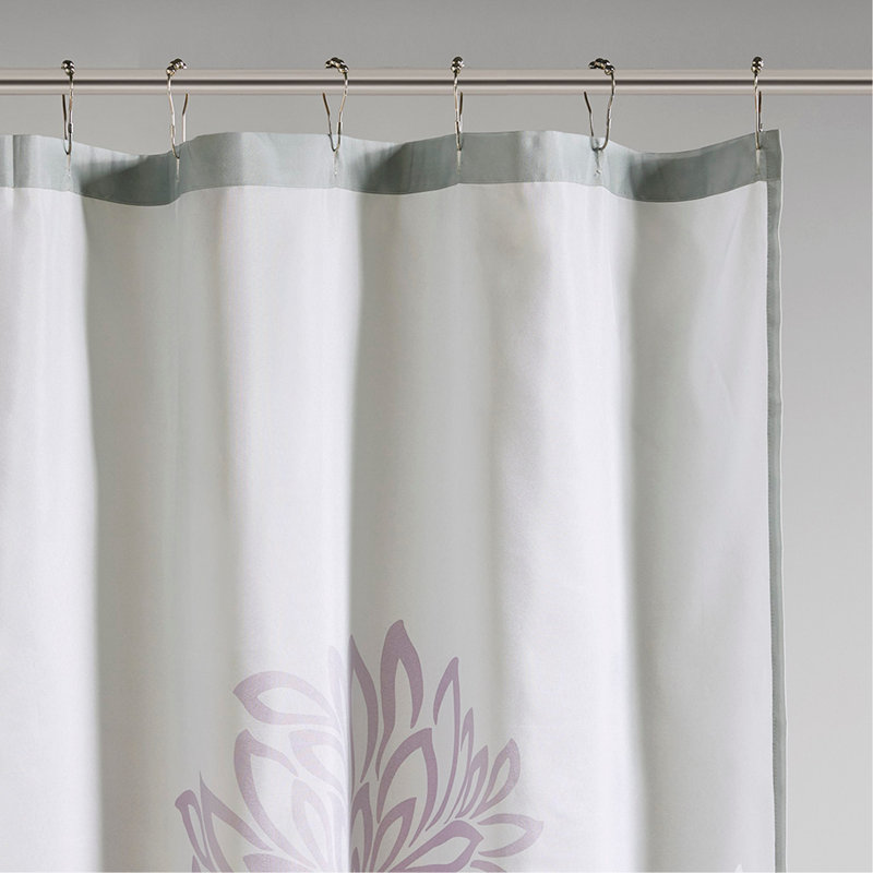 Rideau de douche à imprimé floral
