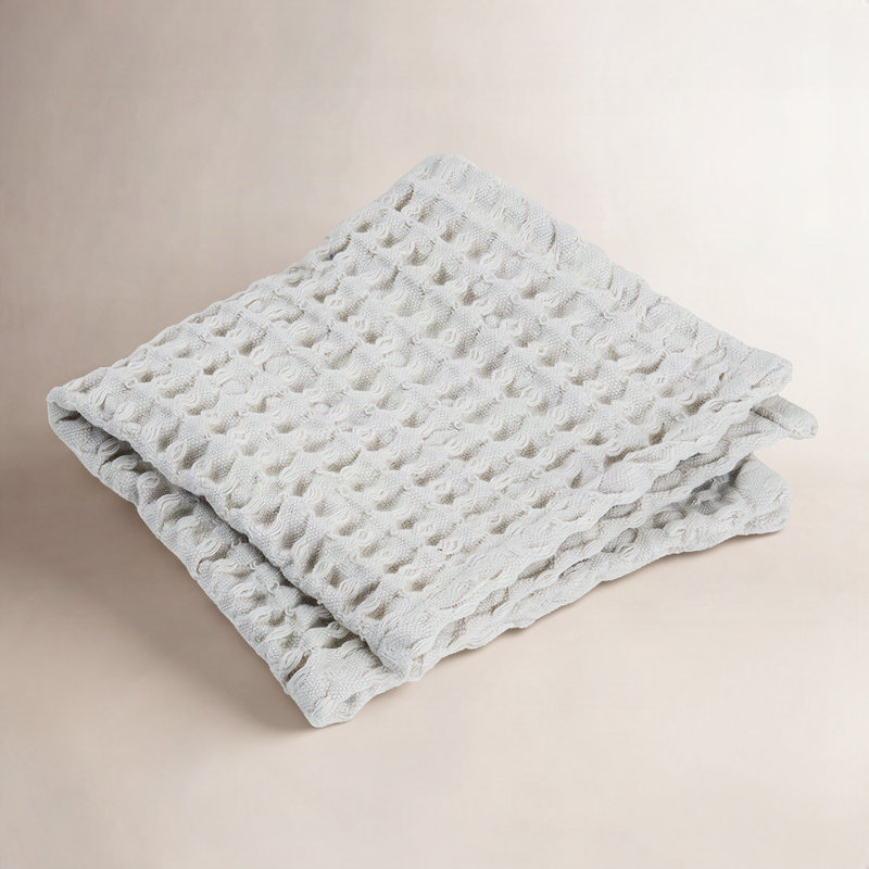 Serviette de bain 100% coton biologique RIVA, Gris clair MicroChip, Bath Towel - 1 Pack
