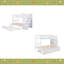Lit simple superposé au dessus d'un lit double avec lit gigogne simple-1938101046