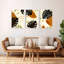 «Tropical Monstera», art mural moderne sur toile, style boho moderne (ensemble de 3)-1200809691