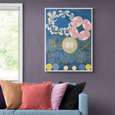 The Ten Largest No.1 Childhood by Hilma AF Klint - Wrapped Canvas Print