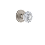 Grandeur Circulaire Rosette Pasage with Versailles Crystal Door Knob