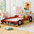Car-Shaped Platform Bed with Wheels-187521277-187521278