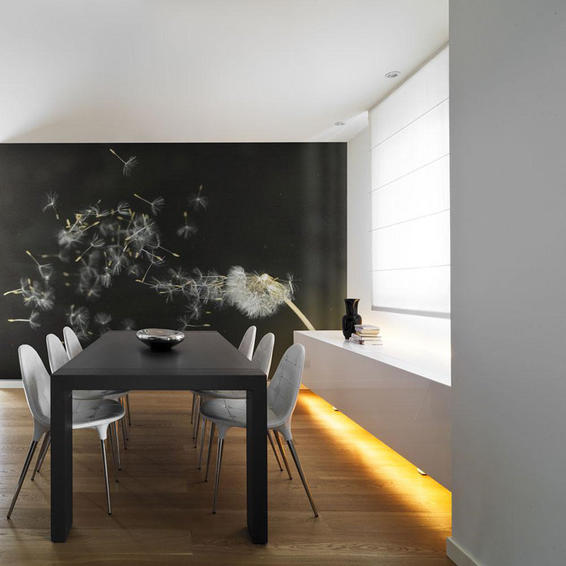 Floral Wall Mural, 121" L x 157" W