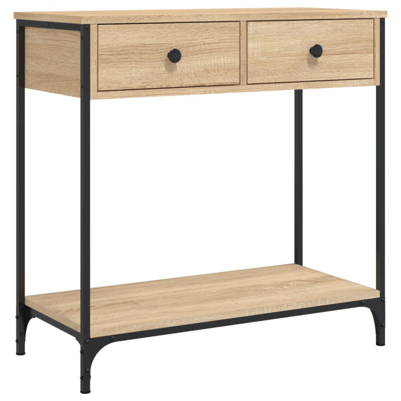 Console Table, Sonoma Oak, 75cm H x 75cm W x 34.5cm D