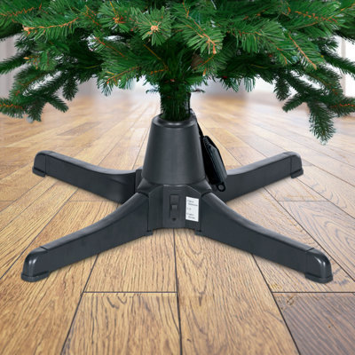 Support d'arbre de Noël rotatif à 360 degrés Fraser Hill Farm pour arbres de Noël artificiels jusqu'à 7,5 pi