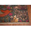 Tapis bleu acier à motif animaux