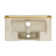 Claire Ceramic Rectangular Wall Mount Bathroom Sink with Overflow