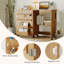 Machine à coudre pliable et table de bricolage - Station de charge intégrée, roues verrouillables, plateaux de rangement, tablette, piquets, verrous magnétiques, USB Type-C, bureau d'armoire peu encombrant pour les petits espaces-130074483