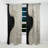 Minimalism Black And White Paint Reunion - Nautical Blackout Coastal Curtain - 1 Panel-107808483