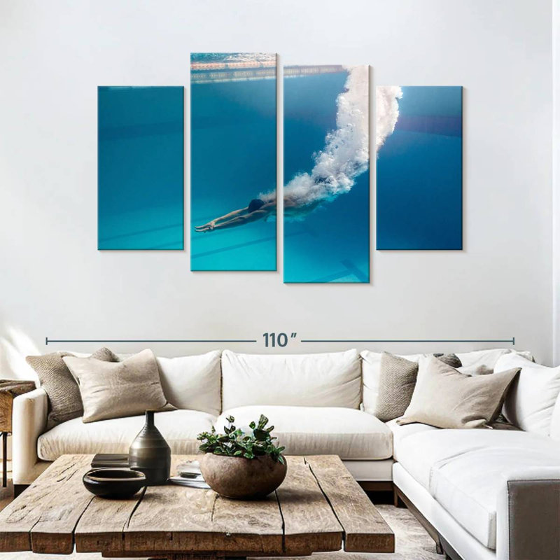 Sireci Swimming Male, 54" H x 84" W