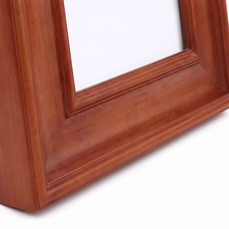 Cadre photo en bois massif avec vitre, brun cerisier, disponible en formats 4x4, 4x5,9 et 5x6,9, L 7,4 po x P 1 po x H 9,3 po